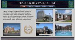 Desktop Screenshot of peacockdrywall.com